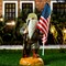 Military Garden Gnome with Guns Outdoor 11", US Army Gnomes Garden Decorations, Garden Statues Outdoor Clearance, Patriotic Gnome, Army Gnome